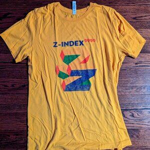 Yellow CSS Z-Index 9999 Shirt Nintendo 64 Style Graphic Tee - Adult - Medium